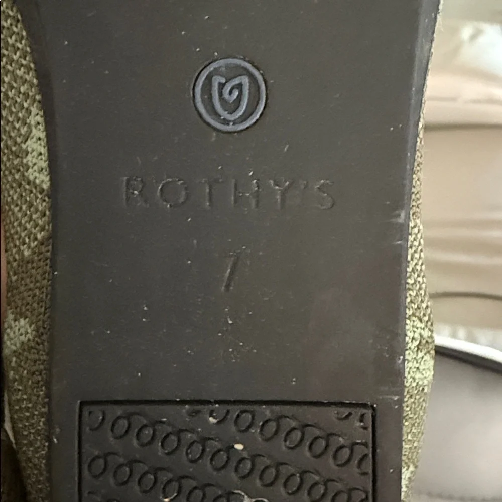 Rothy’s The Loafer Olive Green Camo Women’s Size 7